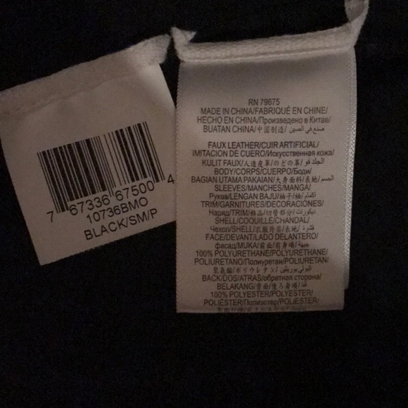 New Bcbg Maxazria fur collar vegan leather jacket - Picture 4 of 5